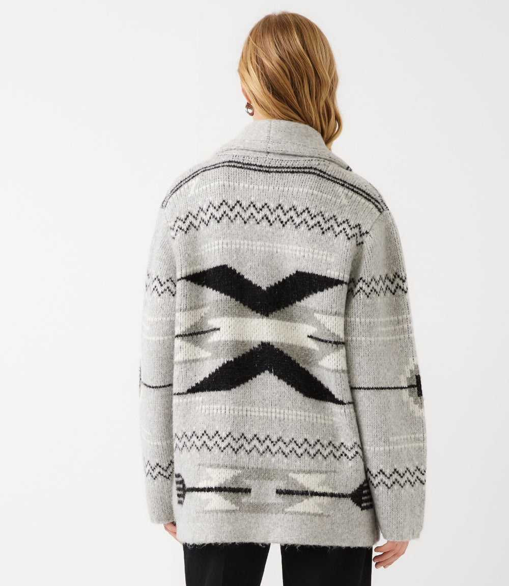 Jacquard Cardigan Sweater
