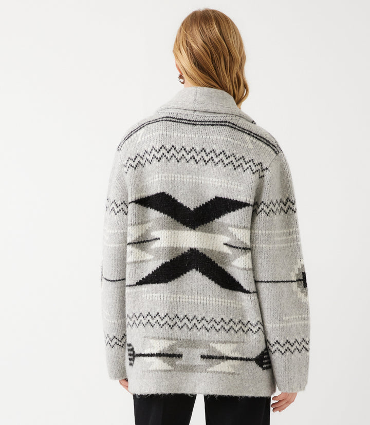 Jacquard Cardigan Sweater