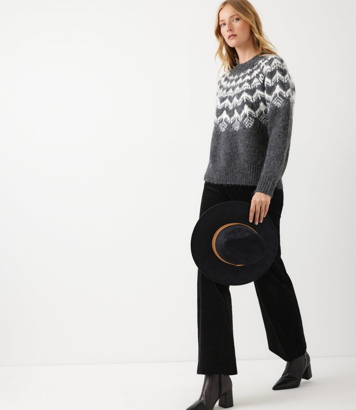 Jacquard Crewneck Sweater