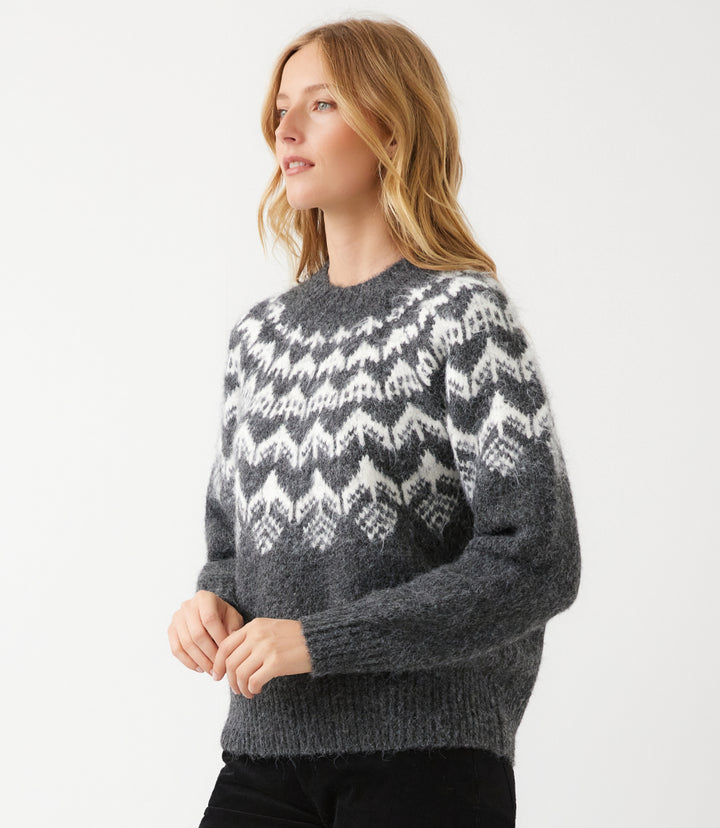 Jacquard Crewneck Sweater