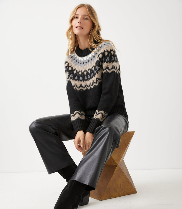 Jacquard Crewneck Sweater
