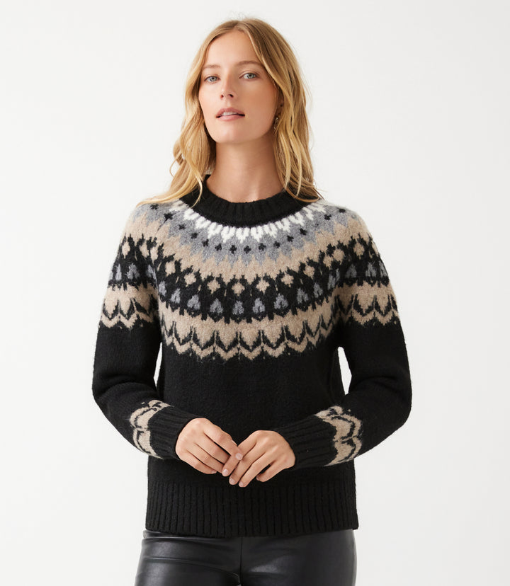 Jacquard Crewneck Sweater