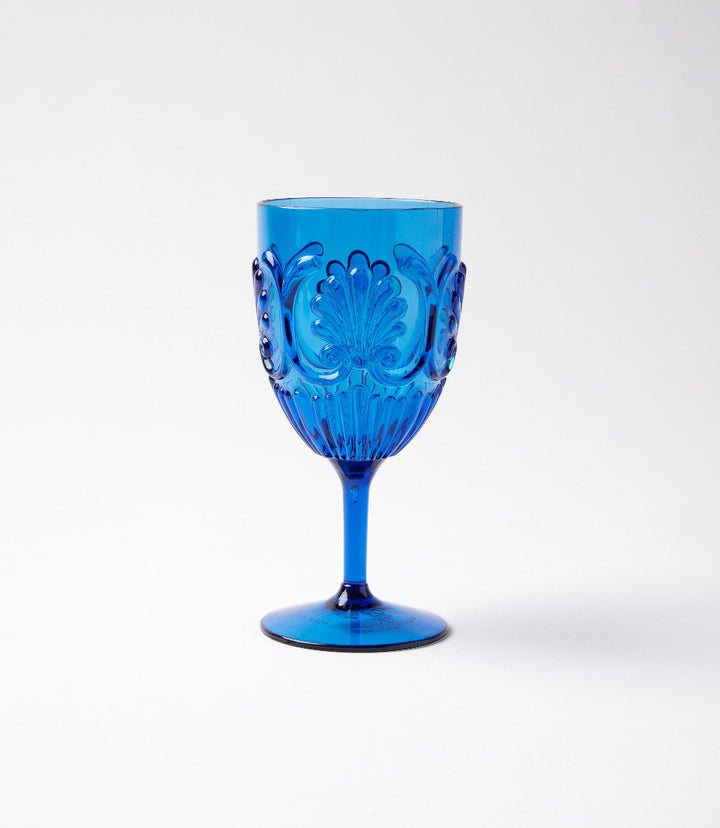 Acrylic Fleur Wine Glass