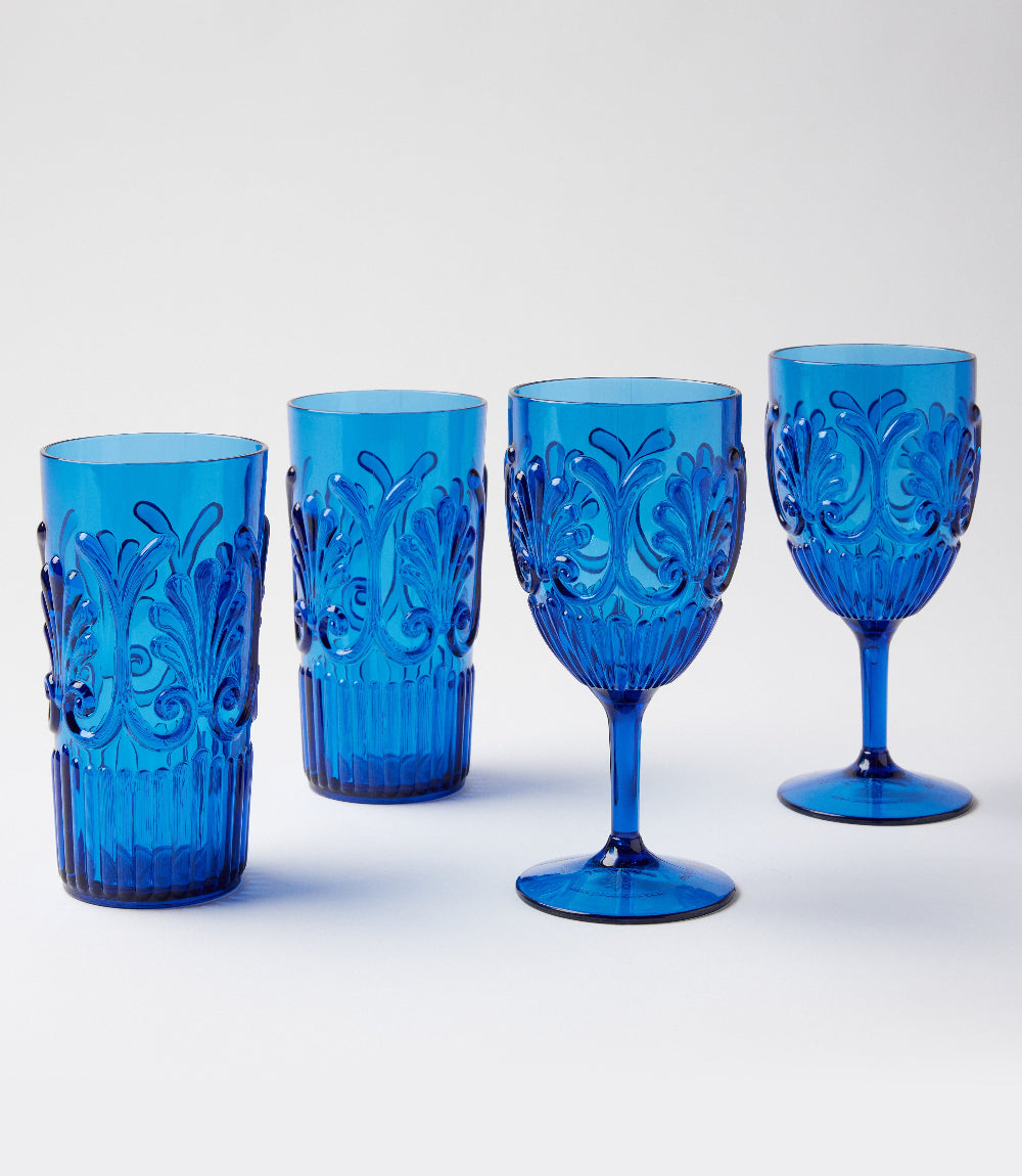 Acrylic Fleur Drinking Glass