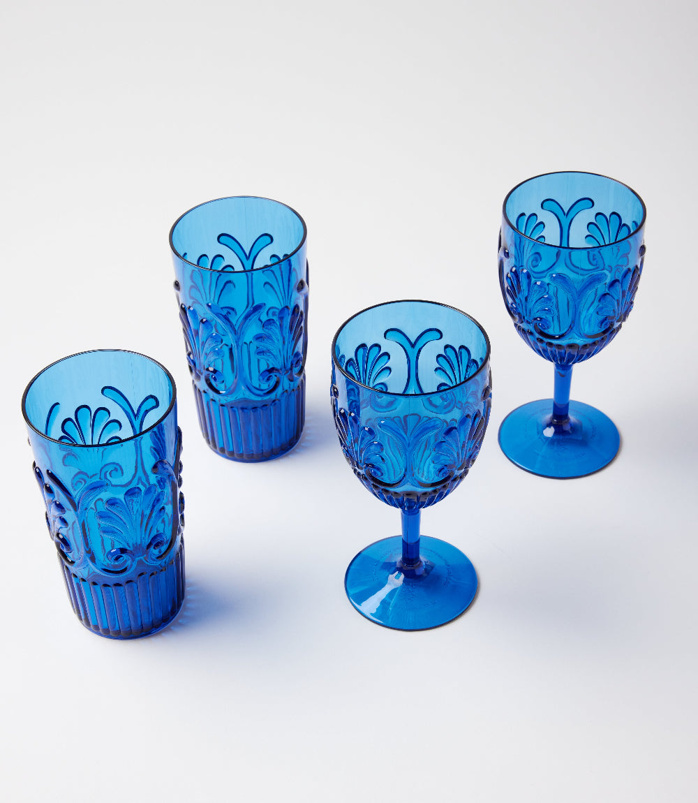 Acrylic Fleur Drinking Glass