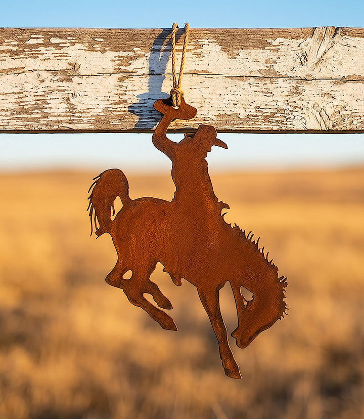 Steel Cowboy Ornament