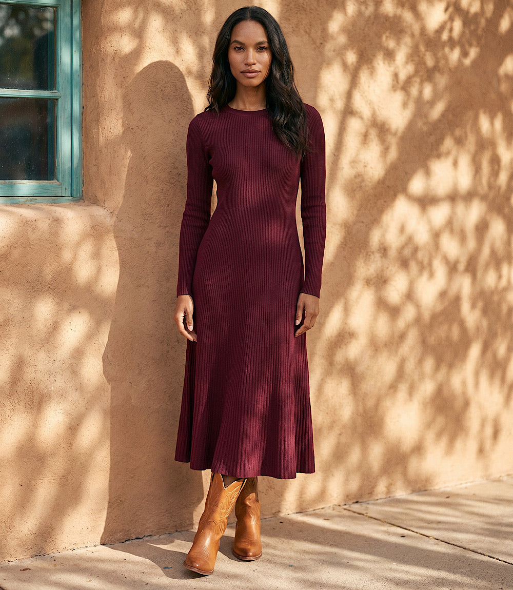 Seamless Sweater Midi Dress