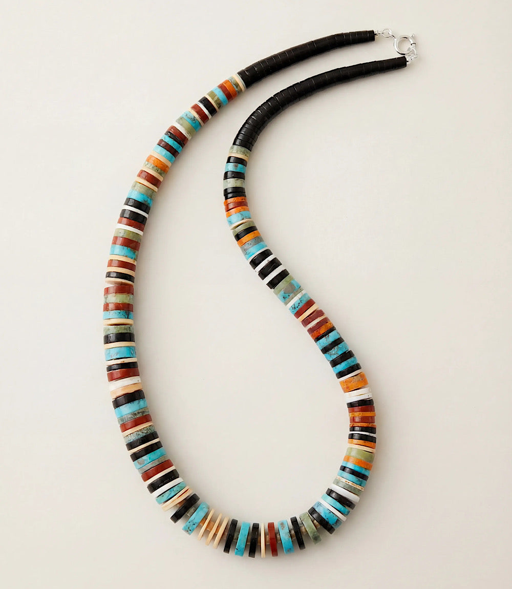Pipestone Turquoise And Shell Necklace