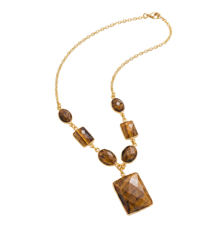 Tigers Eye Statement Necklace