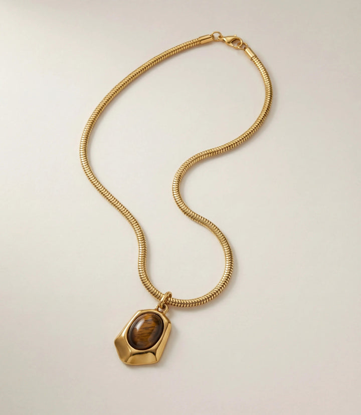 Tiger's Eye Pendant Necklace