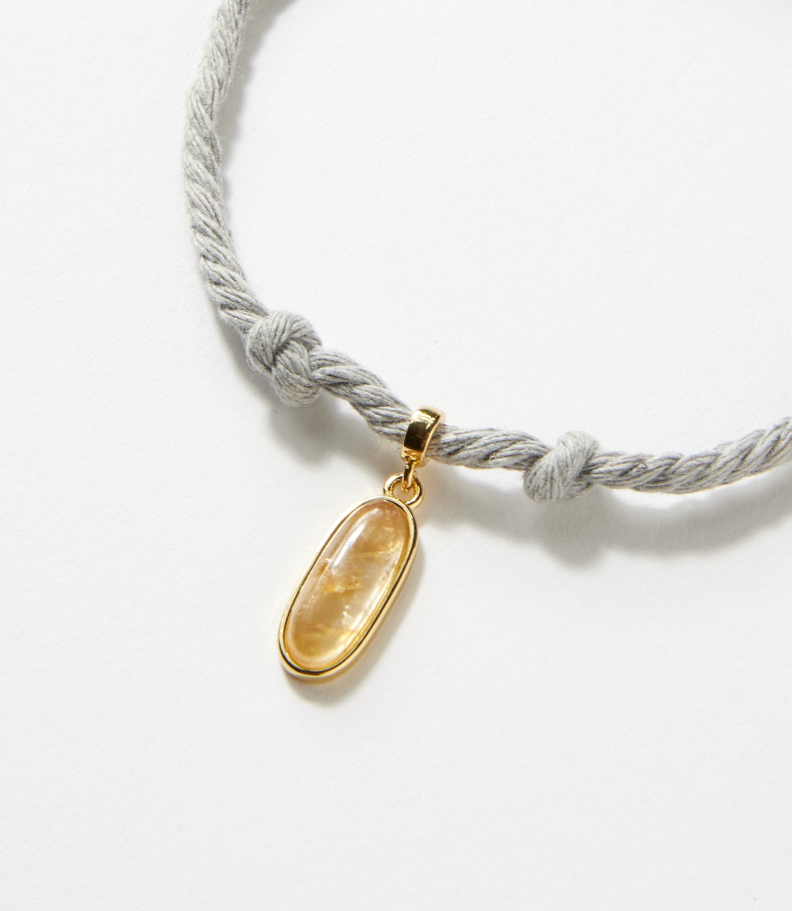 Gemstone Point Cord Bracelet