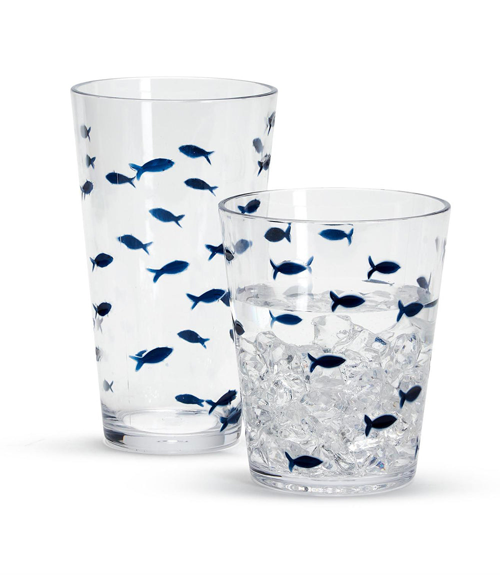 Water's Edge Short Acrylic Drinking Glass