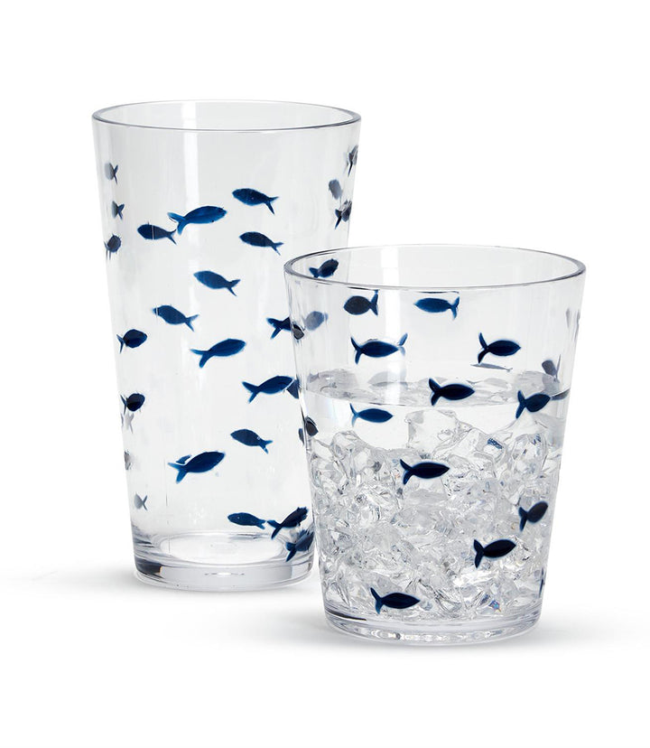 Water's Edge Short Acrylic Drinking Glass