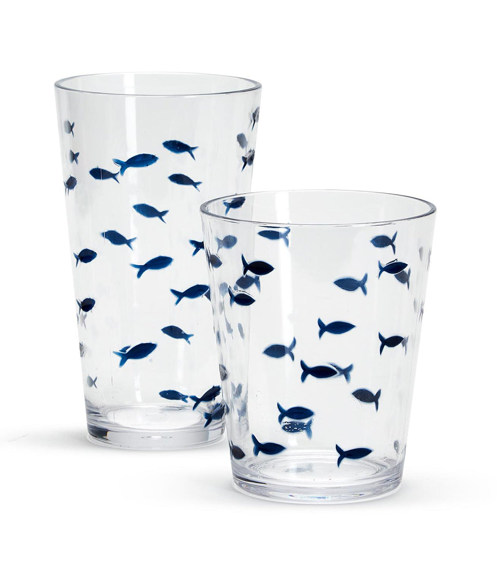 Water's Edge Short Acrylic Drinking Glass