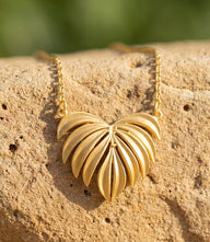 Tropical Leaf Pendant Necklace