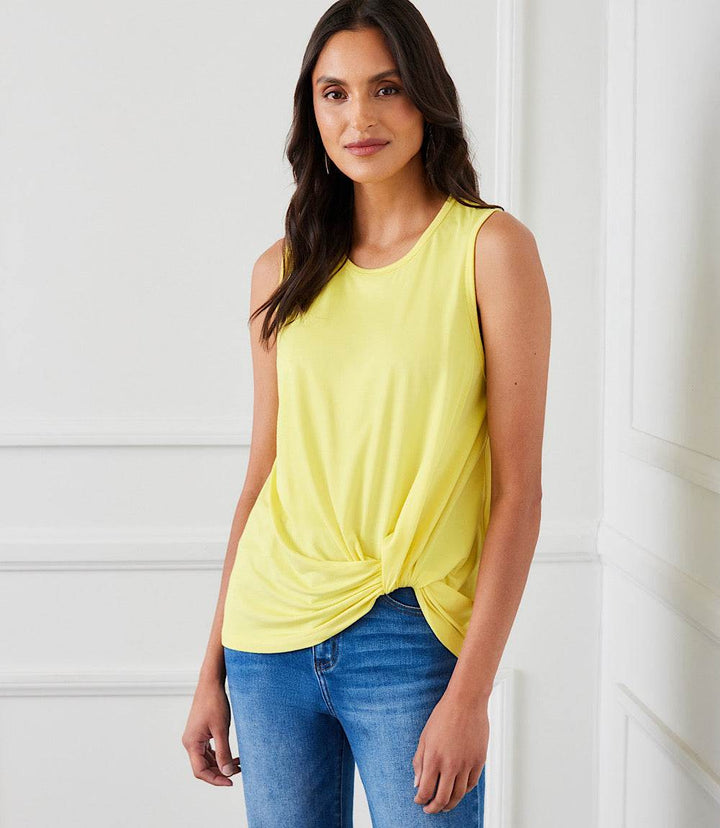 Sleeveless Pick-Up Top