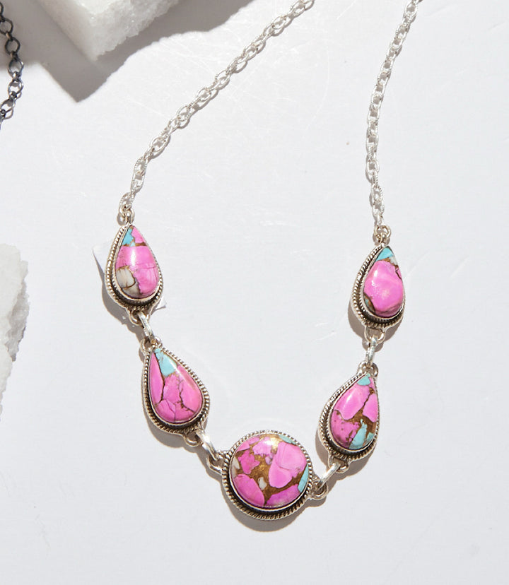 Cotton Candy Turquoise Necklace