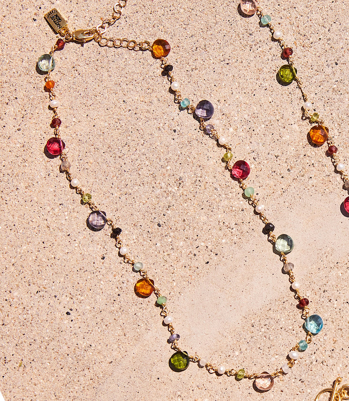 Beaded Gemstone Necklace