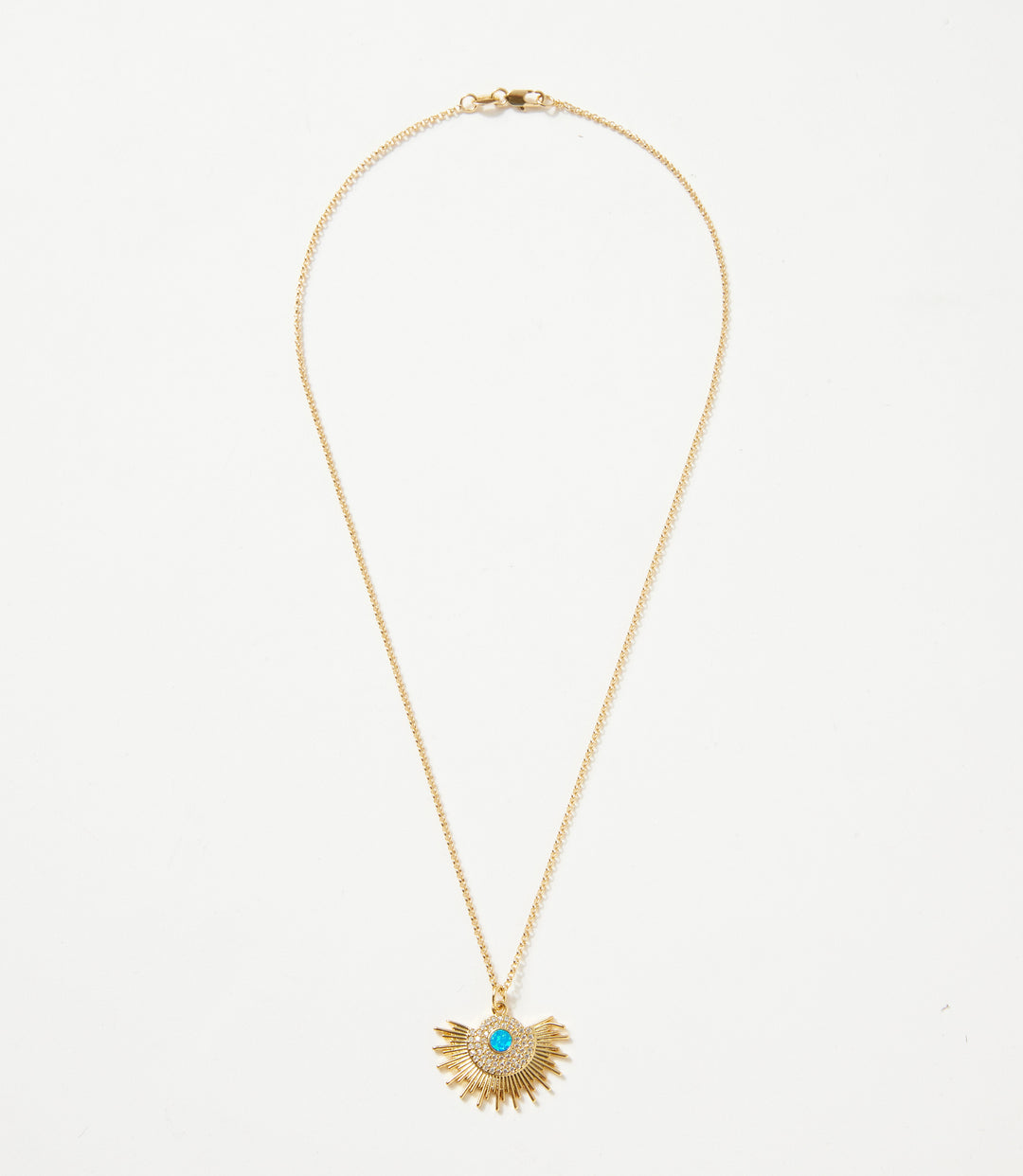 Opal Sunburst Necklace