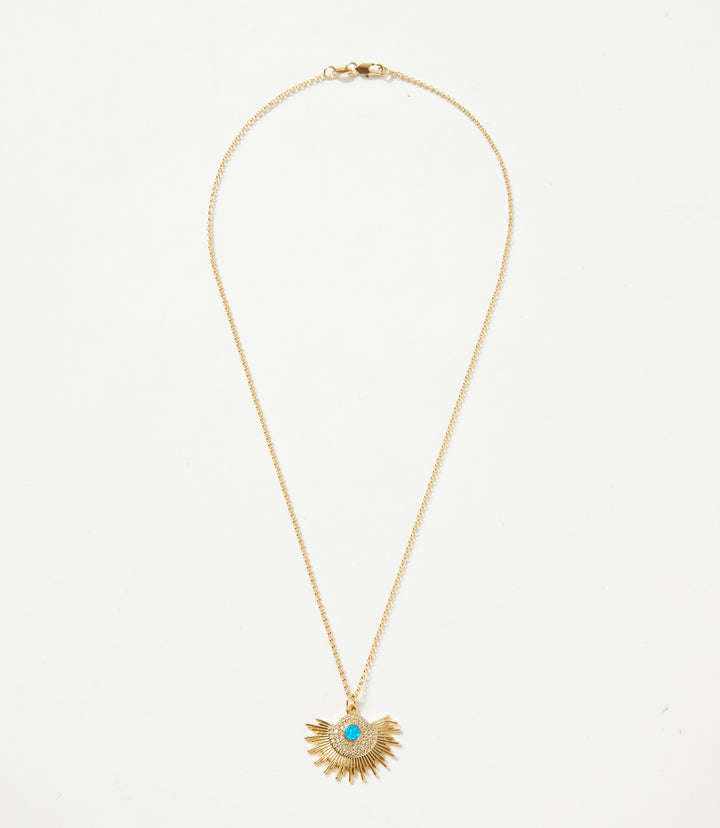 Opal Sunburst Necklace