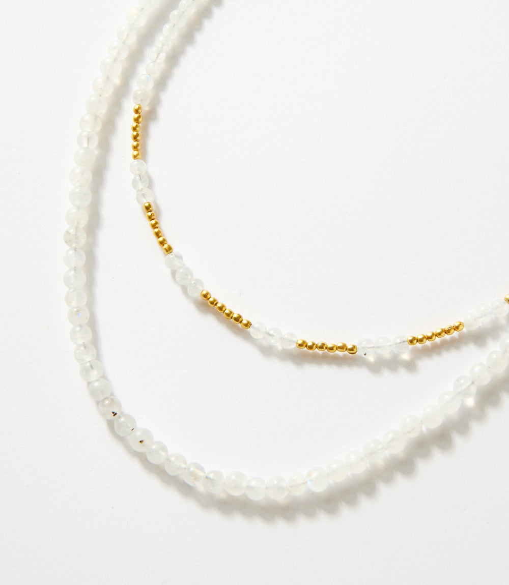 Beaded Moonstone Necklace