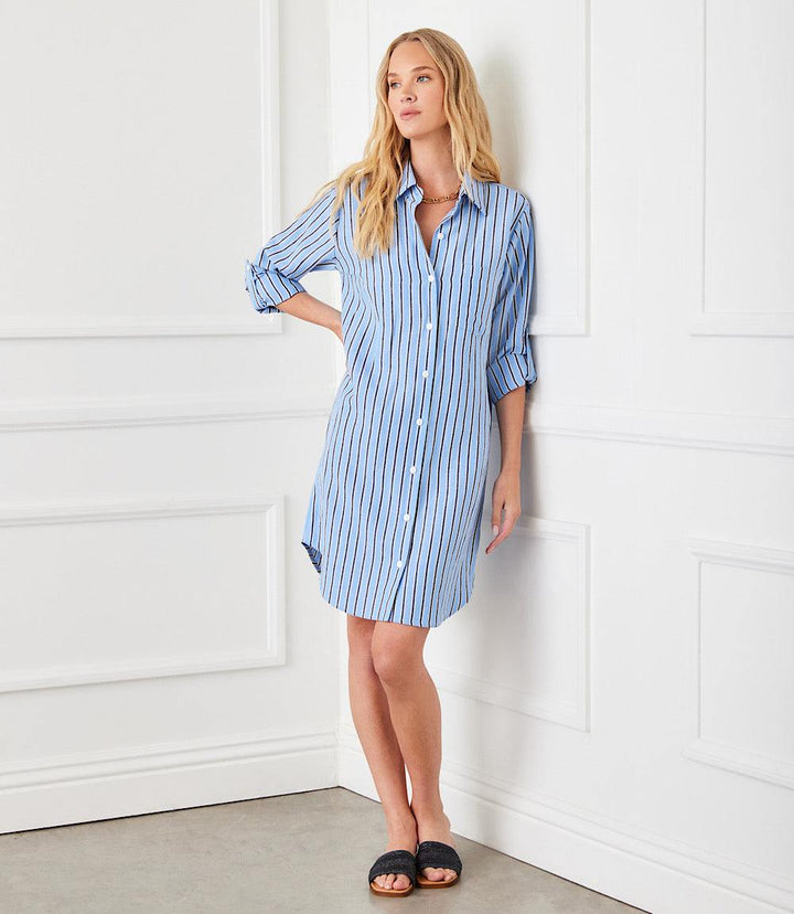Stripe Shirtdress