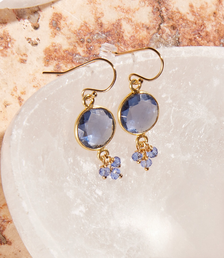 Iolite Dangle Earrings