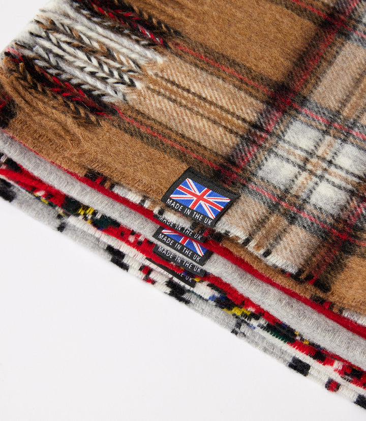 Merino Wool Fringed Scarf