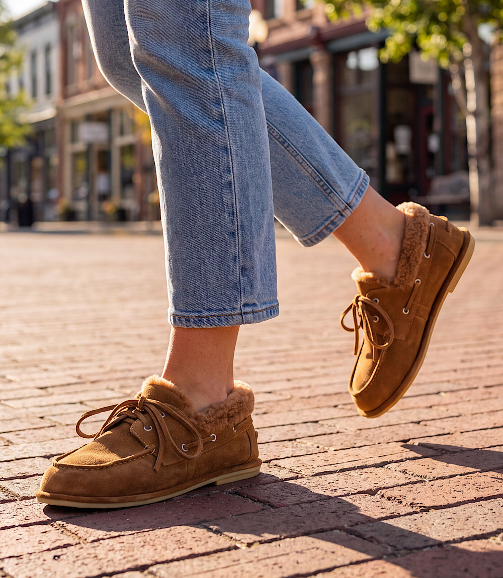 Dolce Vita Launa Plush Boat Shoes
