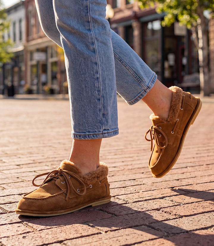 Dolce Vita Launa Plush Boat Shoes