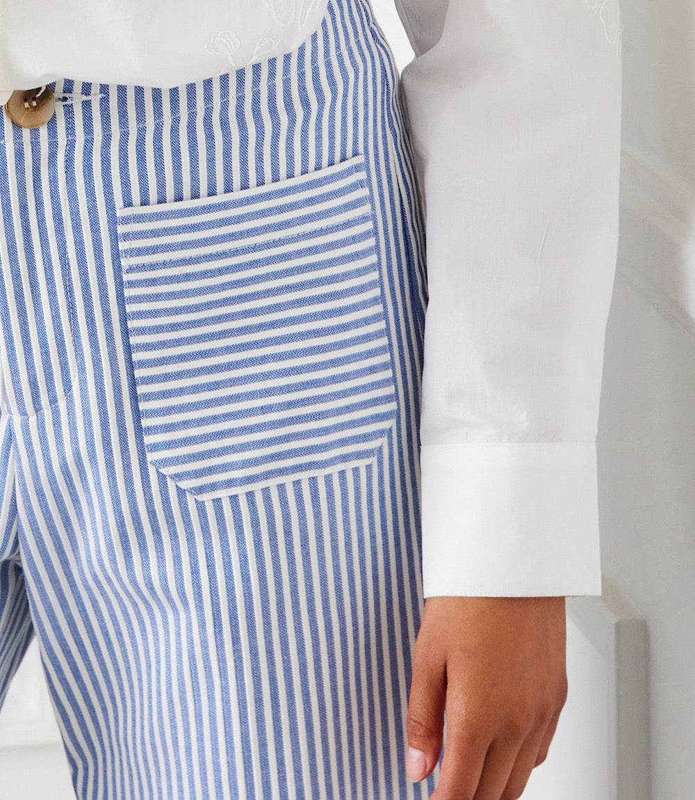 Stripe Cropped Pants