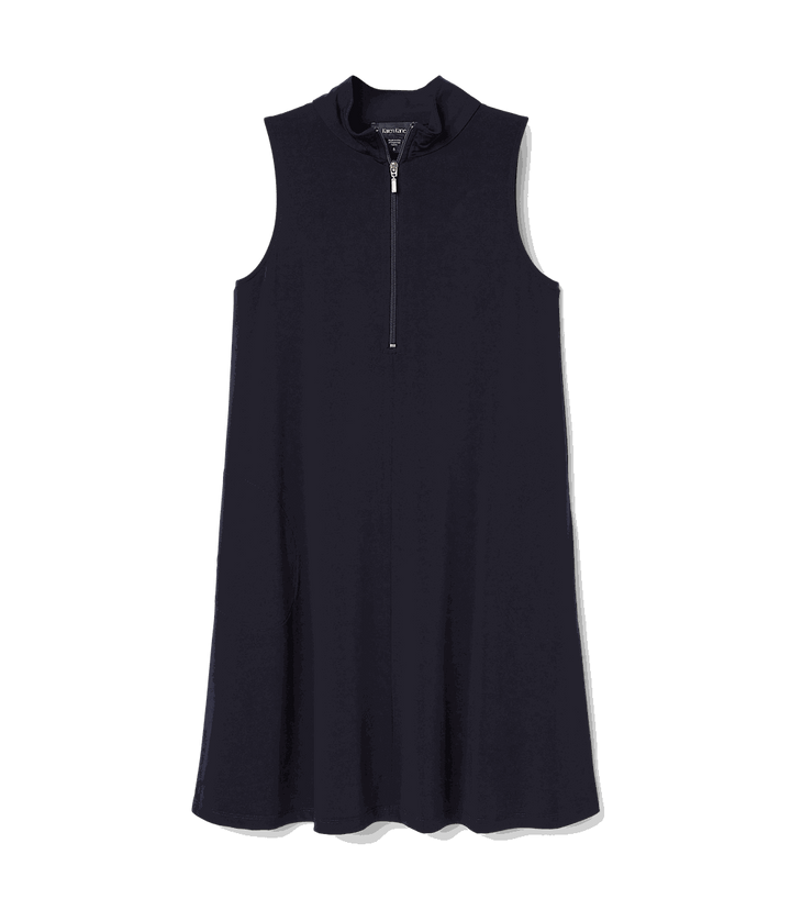 Sleeveless Zip-Up Travel Dress