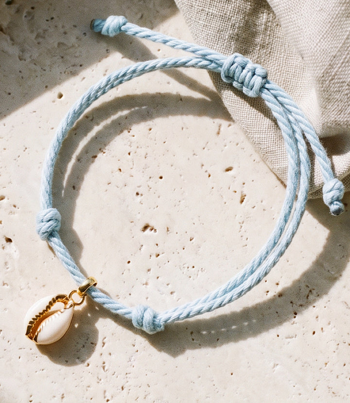 Cowrie Shell Cord Bracelet