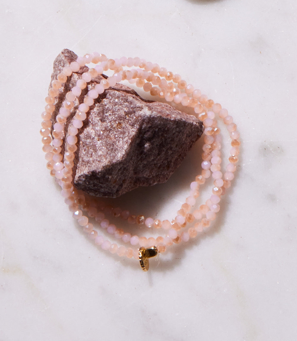 Beaded Gemstone Wrap Bracelet