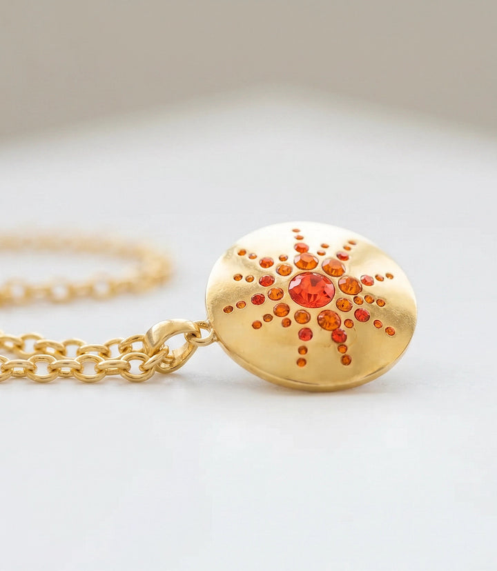 Crystal Medallion Necklace