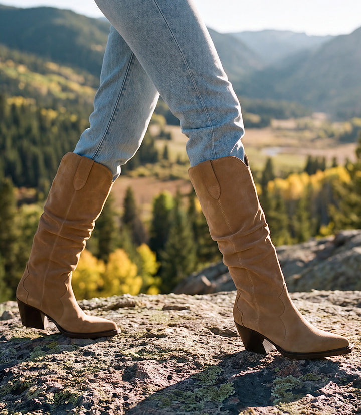 Dolce Vita Buckly Slouchy High Boots