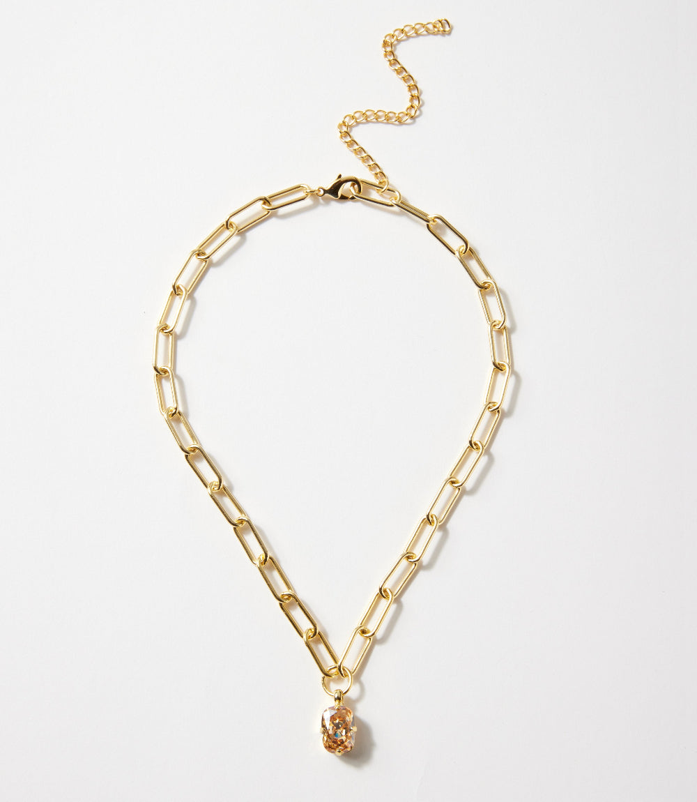 Oval Pendant Necklace