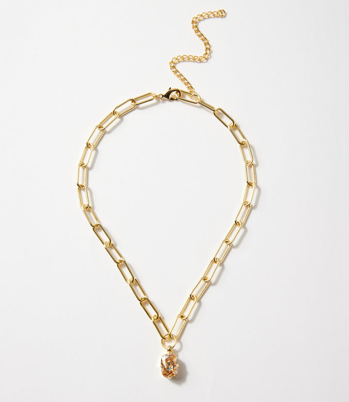 Oval Pendant Necklace