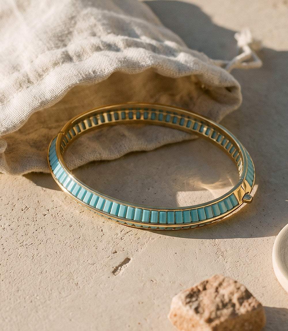 Turquoise Beaded Bangle