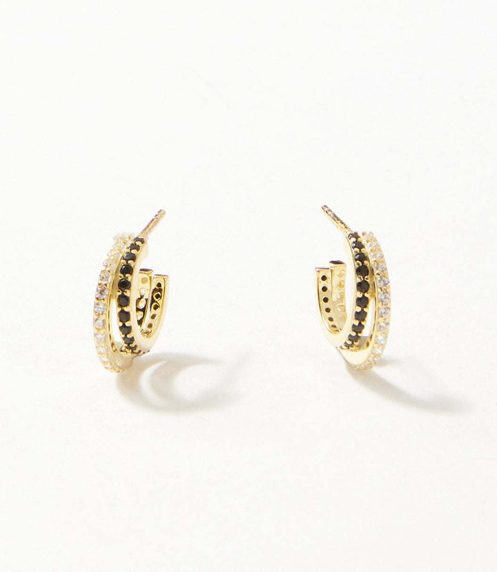 Twin Huggie Earrings