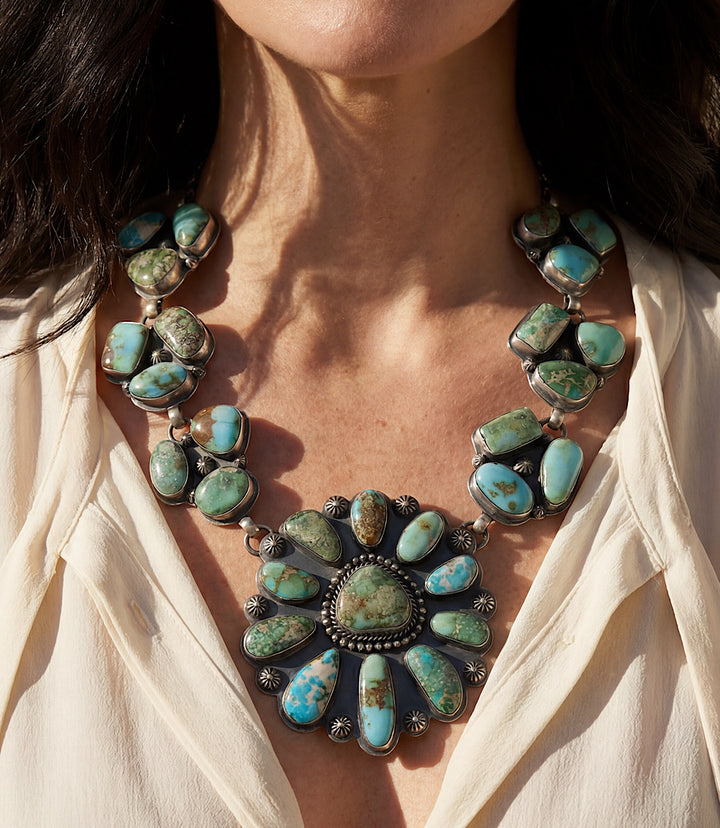 Carico Lake Turquoise Sterling Silver Necklace