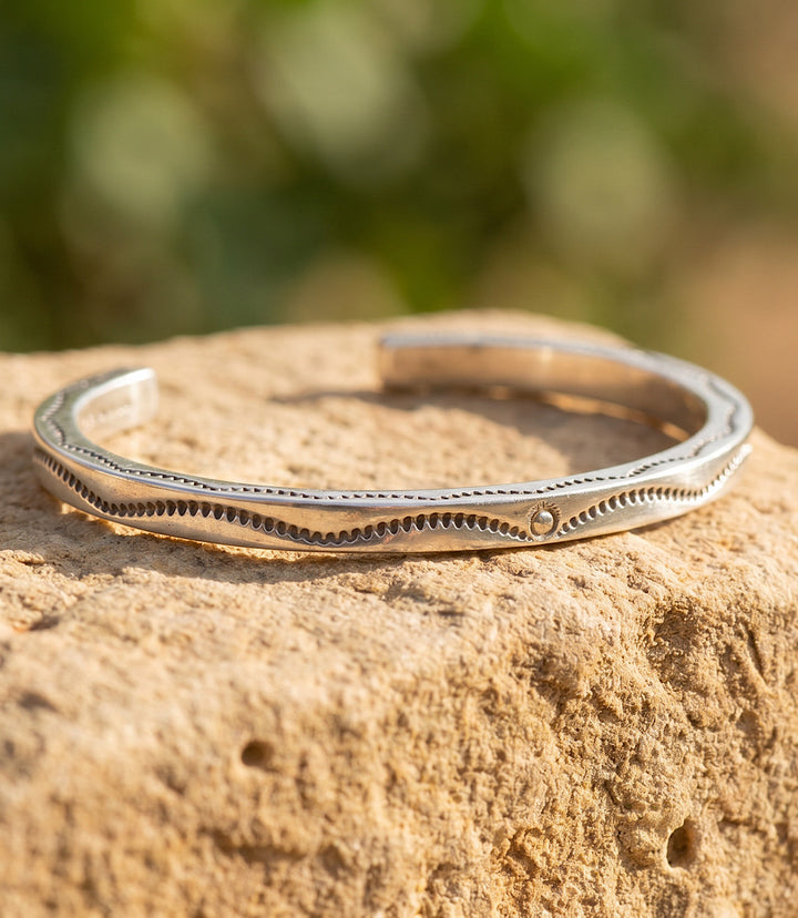Embellished Sterling Silver Cuff Bracelet