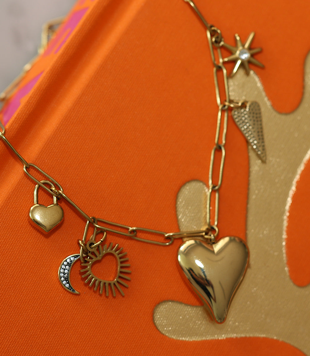 To The Moon And Back Charm Necklace