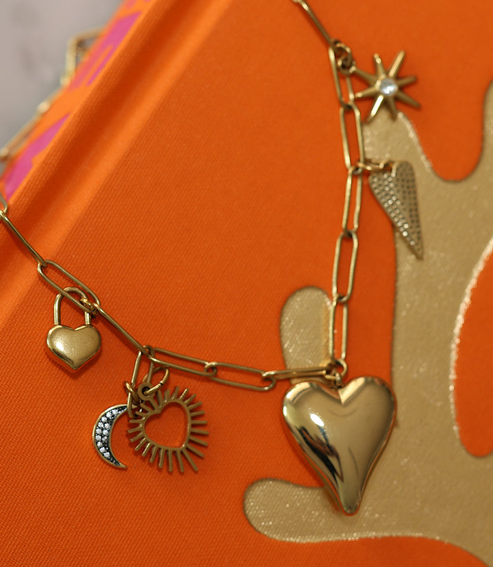 To The Moon And Back Charm Necklace