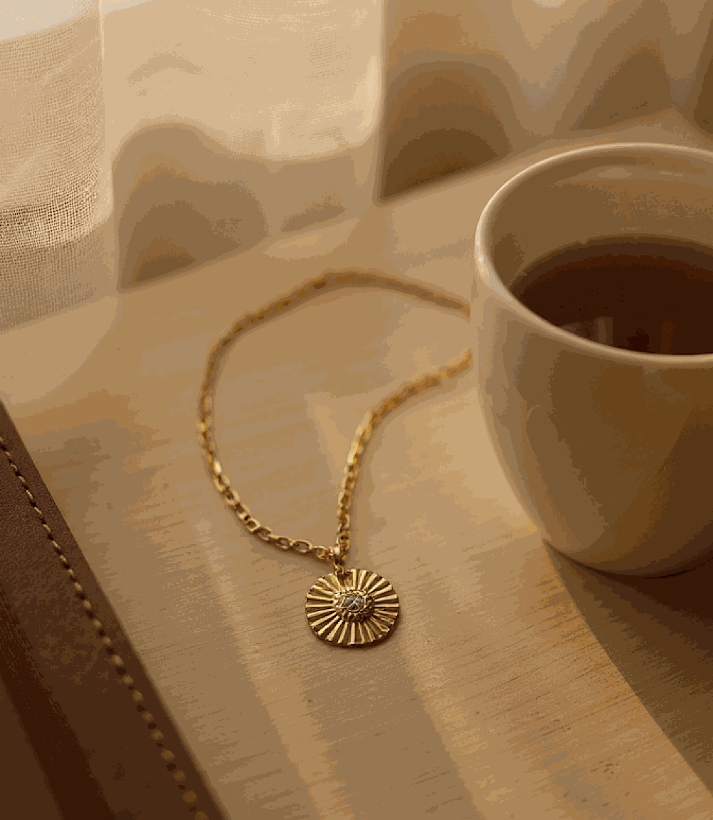Radiant Sun Pendant Necklace