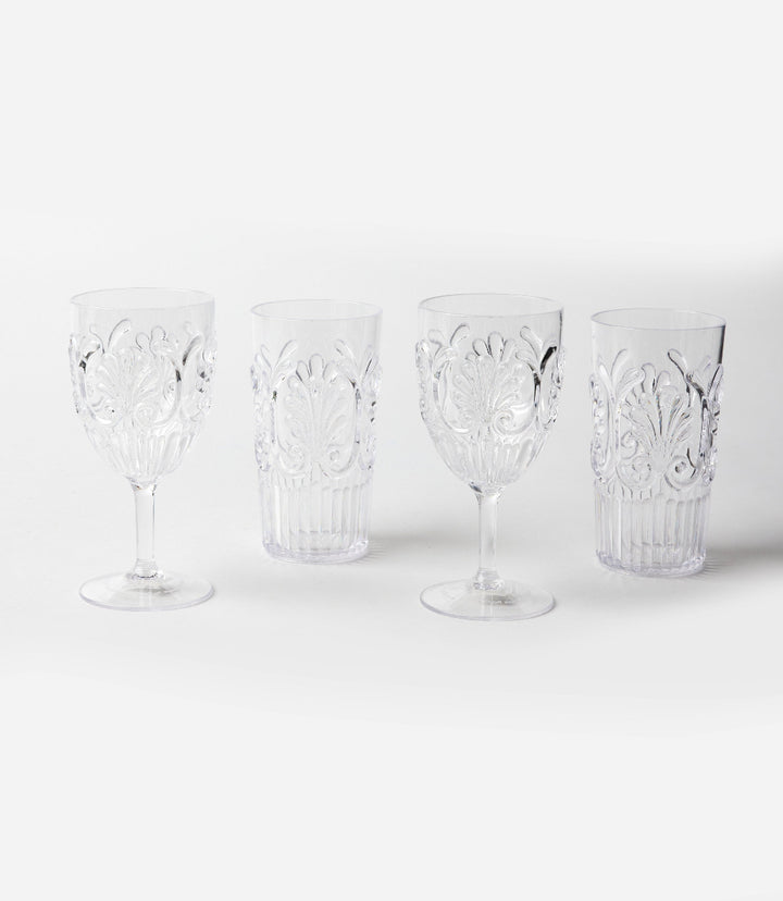 Acrylic Fleur Drinking Glass