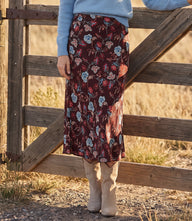 Bias Cut Midi Skirt