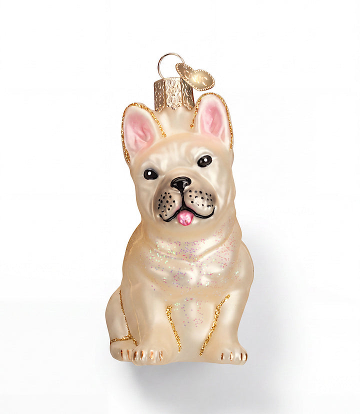 French Bulldog Glass Ornament