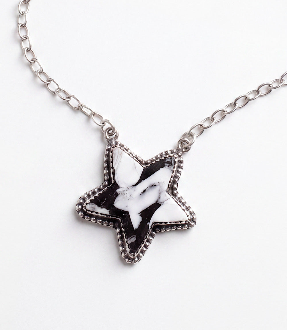 White Buffalo Star Necklace