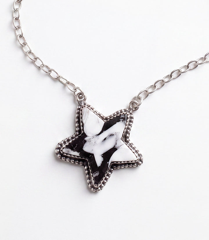 White Buffalo Star Necklace